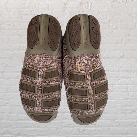 121. ROPER Loafers - Brown & White Tweed - Ladies Size US 6.5 - Picture 4 of 5